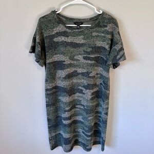 Lucky Brand Camo T-Shirt Dress, Size Small